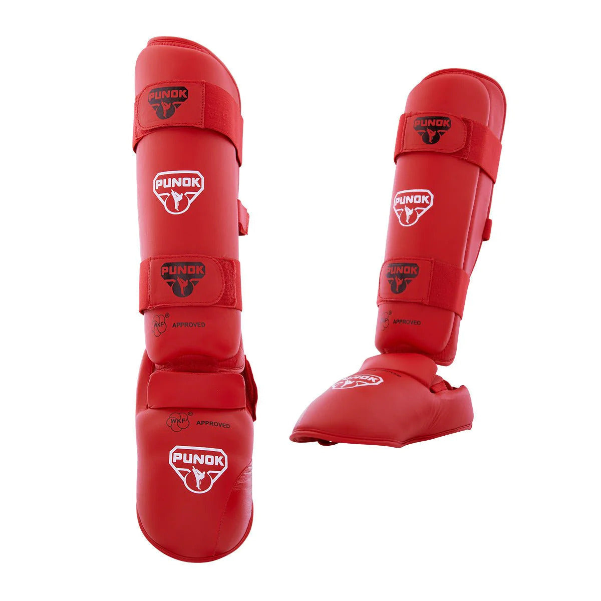 Protecție pentru tibie și laba piciorului PUNOK, aprobată WKF